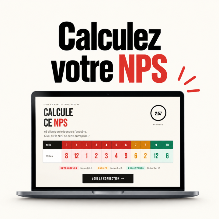 Calcul du NPS – Quiz interactif pour formateurs | BTS NDRC
